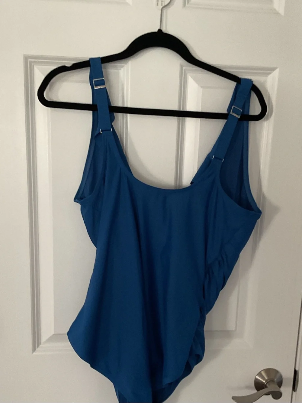 Dkny Blue Ruffle One-Piece Swimsuit - Picture 2 of 3